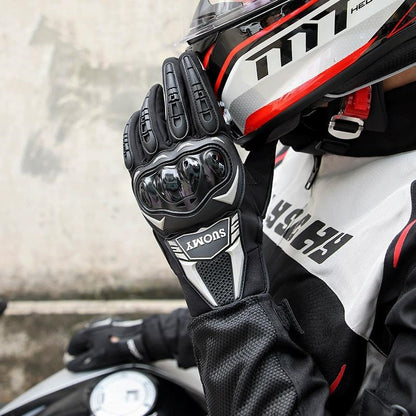 Guantes antideslizantes cálidos anticaída para motociclismo