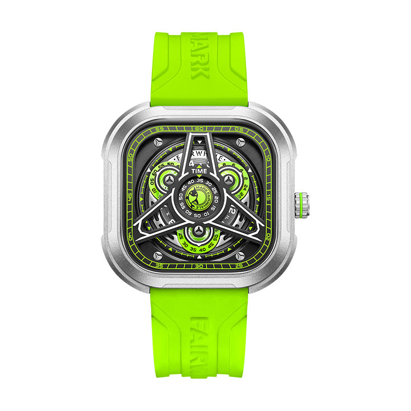 Reloj de cuarzo luminoso impermeable personalizado multifuncional para hombres