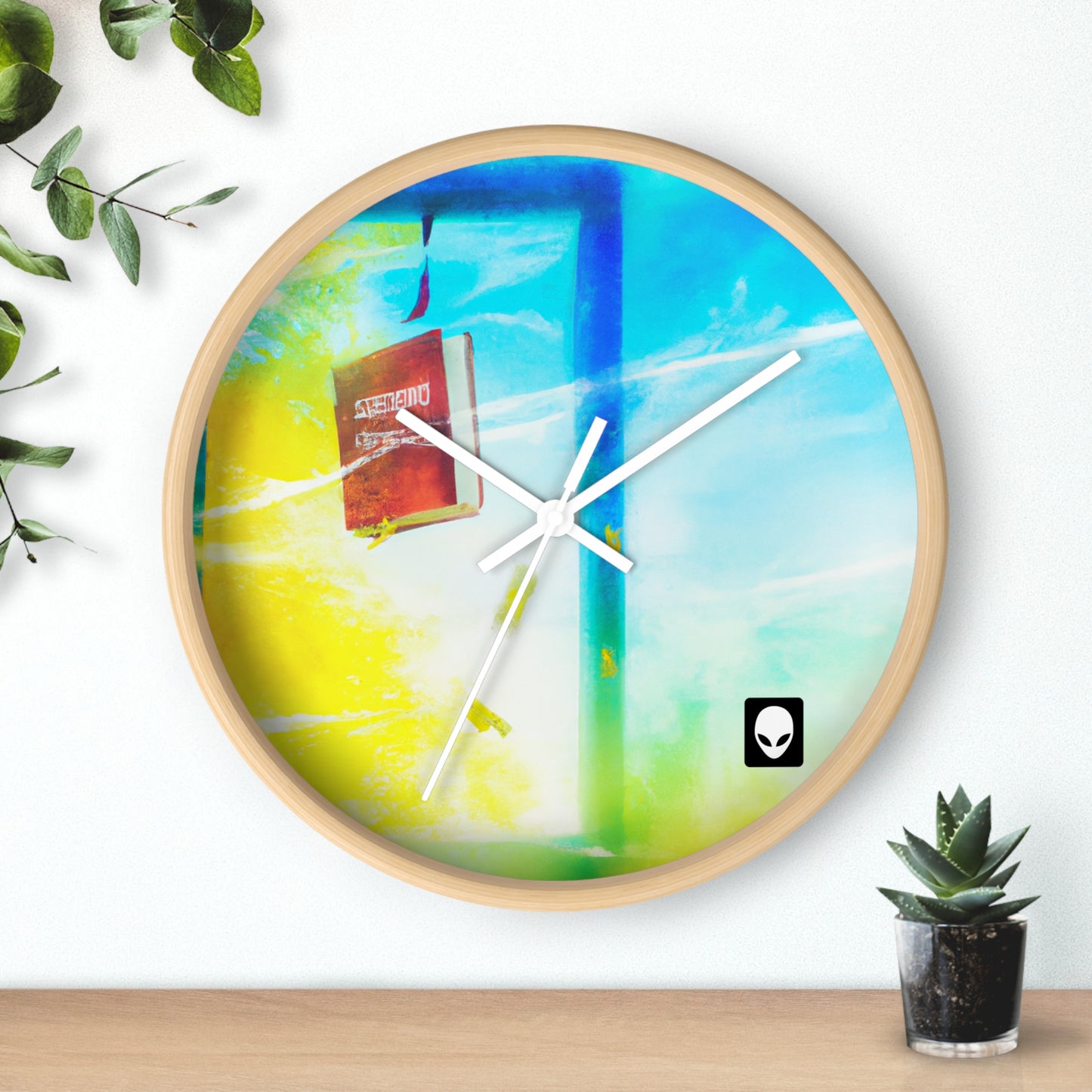 "Exploring My World through Art: Capturing the Memories of Places Visited" - The Alien Wall Clock