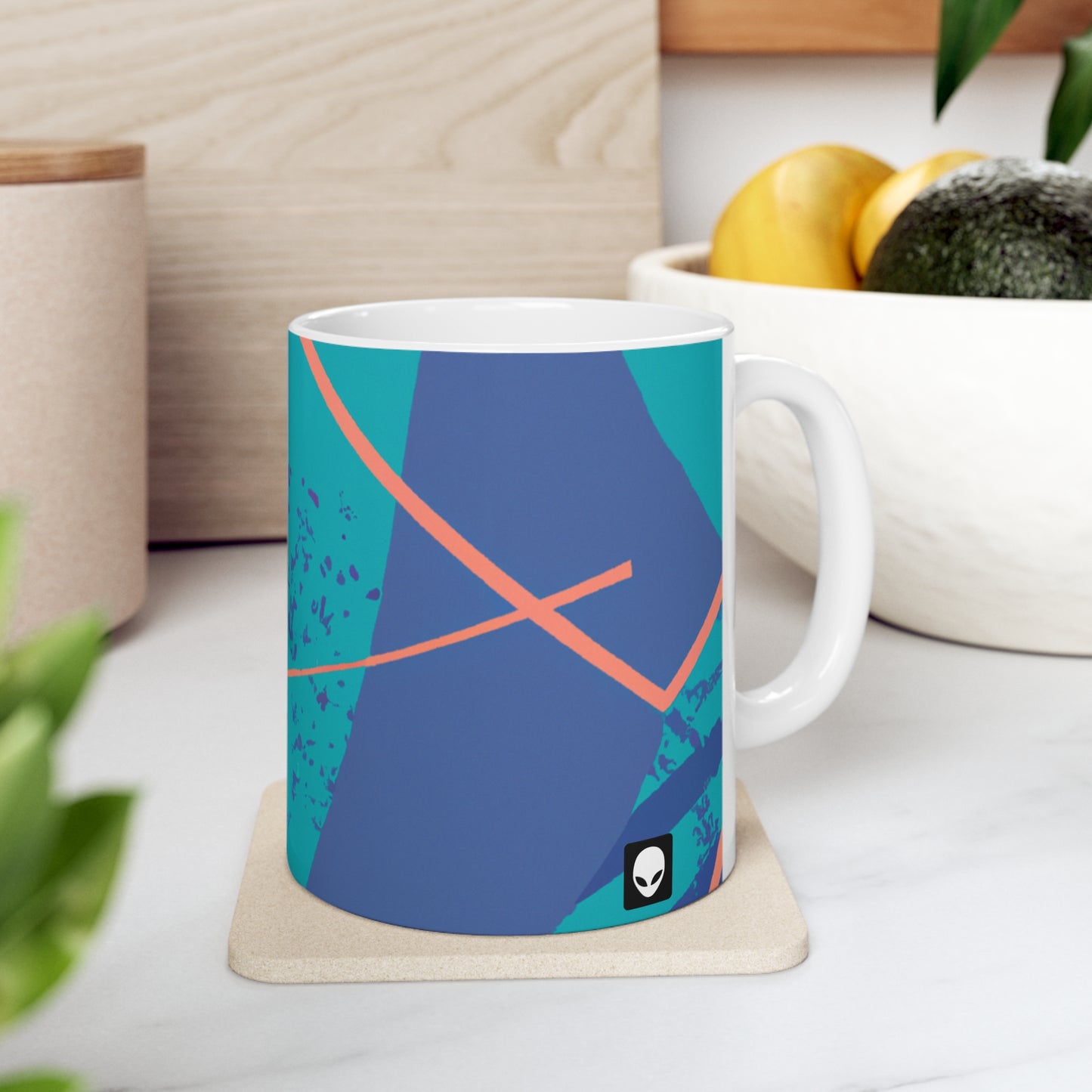 Geometrische Kunst: Eine Erkundung von Farbe und Form – The Alien Keramiktasse 11 oz