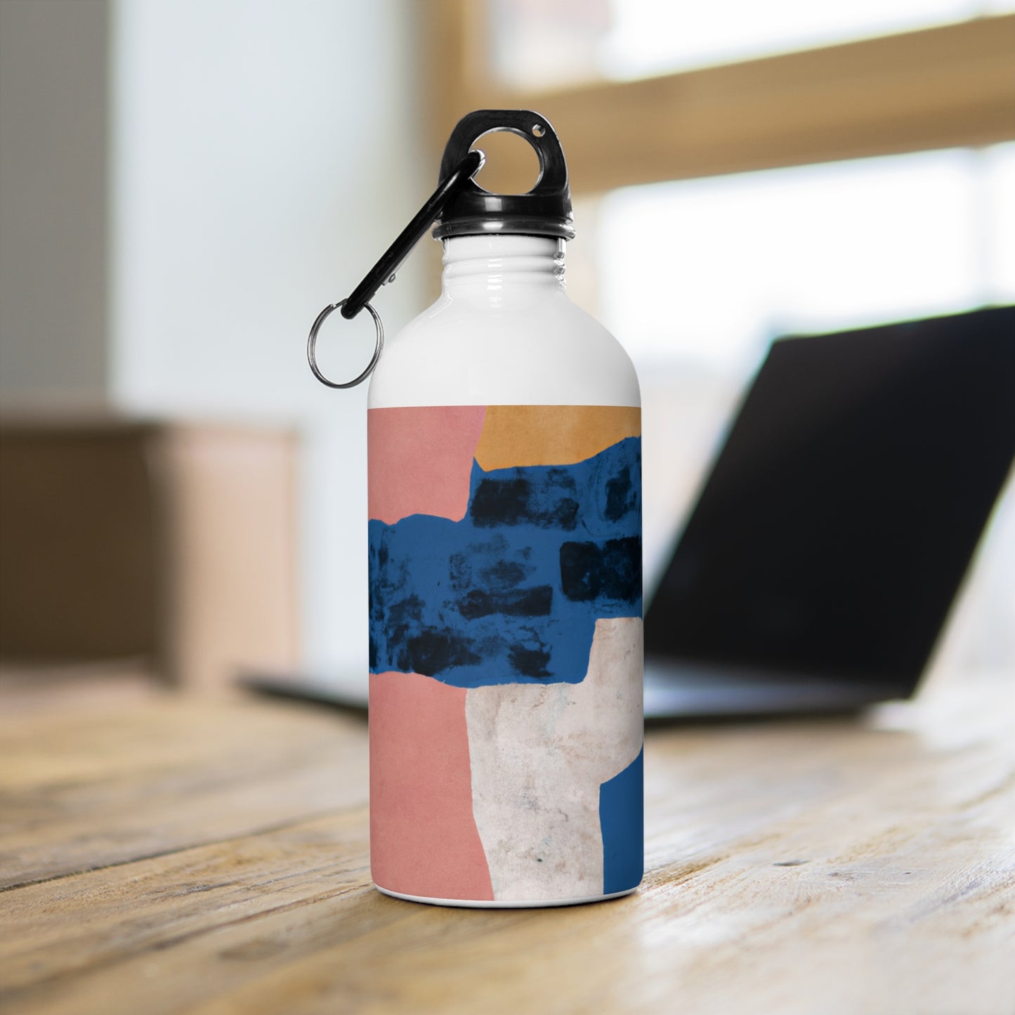 "Interplay of Light and Shadow: An Abstract Collage" - The Alien Stainless Steel Water Bottle