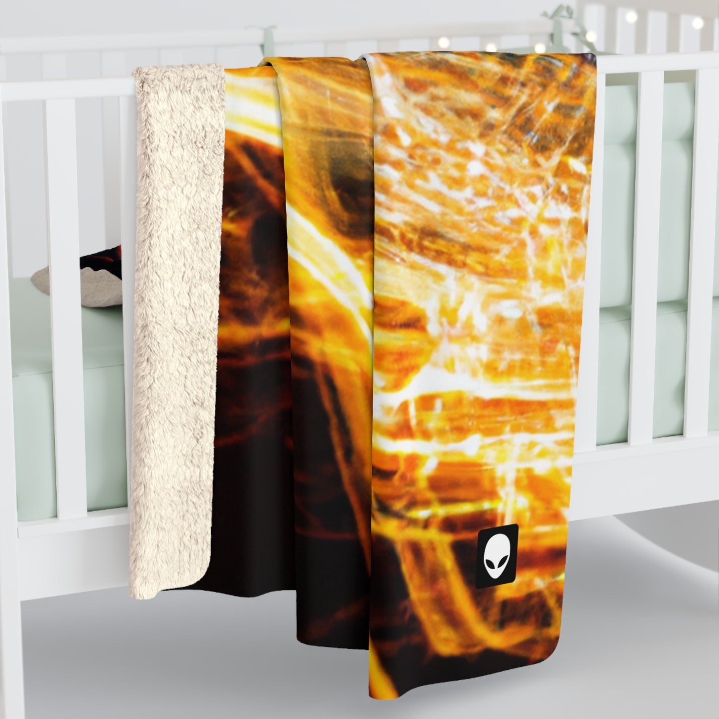 "Chaotic Disruption: An Abstract Exploration" - The Alien Sherpa Fleece Blanket