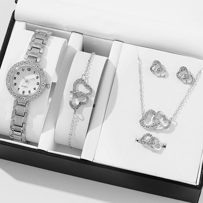 Reloj de cuarzo con diamantes para mujer, moderno, todo fósforo