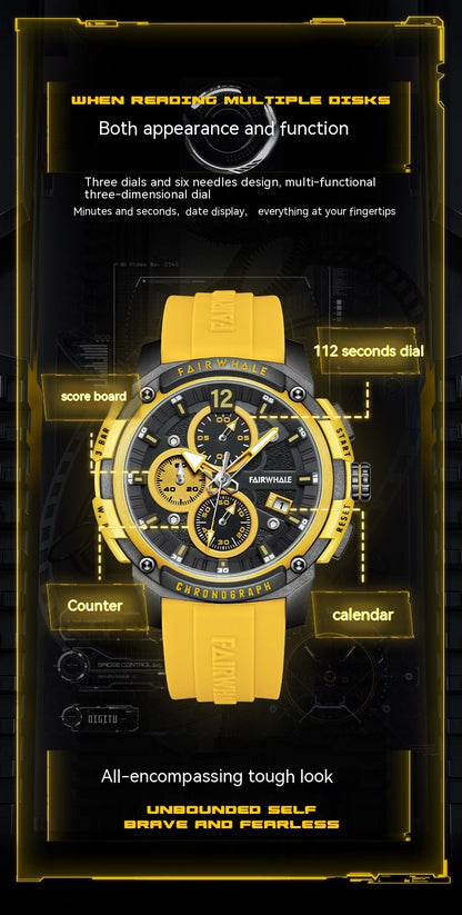 Reloj Multifuncional de Cuarzo para Hombre Minimalismo Impermeable Gama Alta