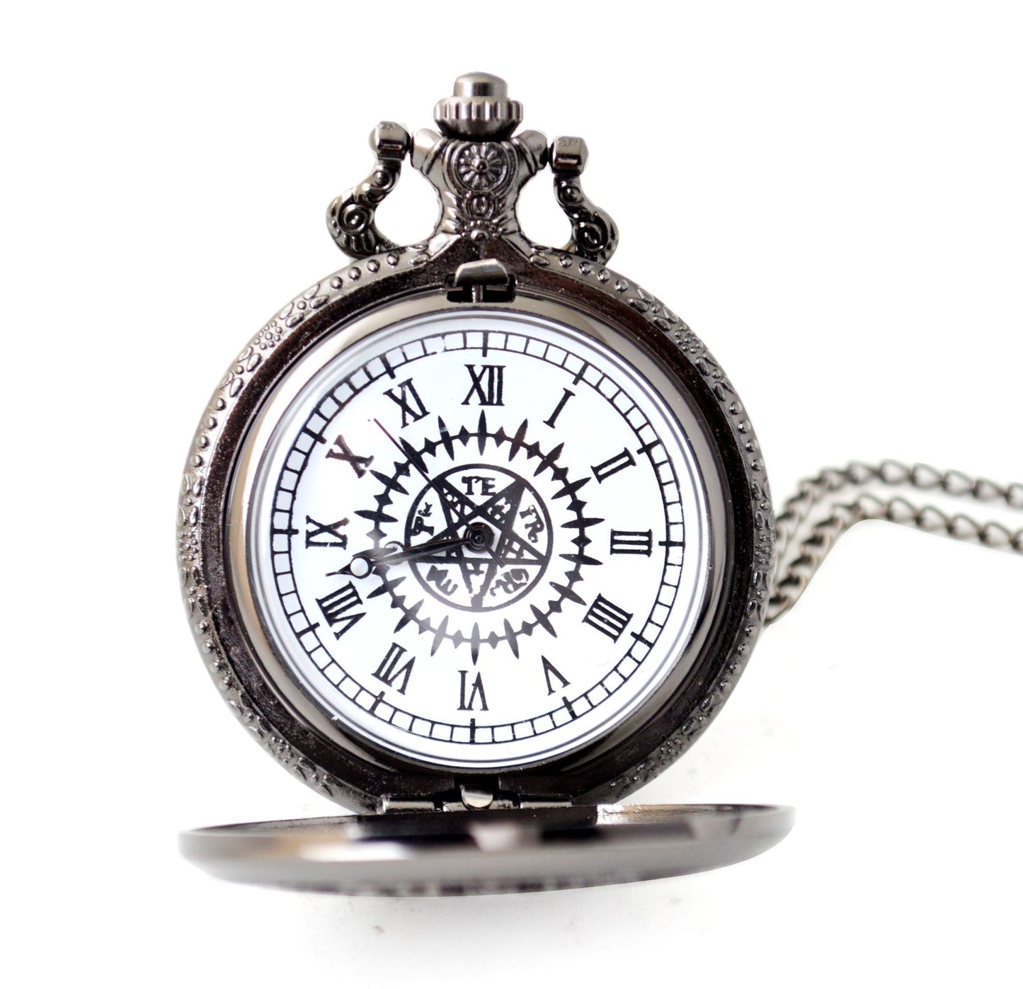 Pocket Watch Flip Vintage Pocket Watch Unisex Student Quartz Watch