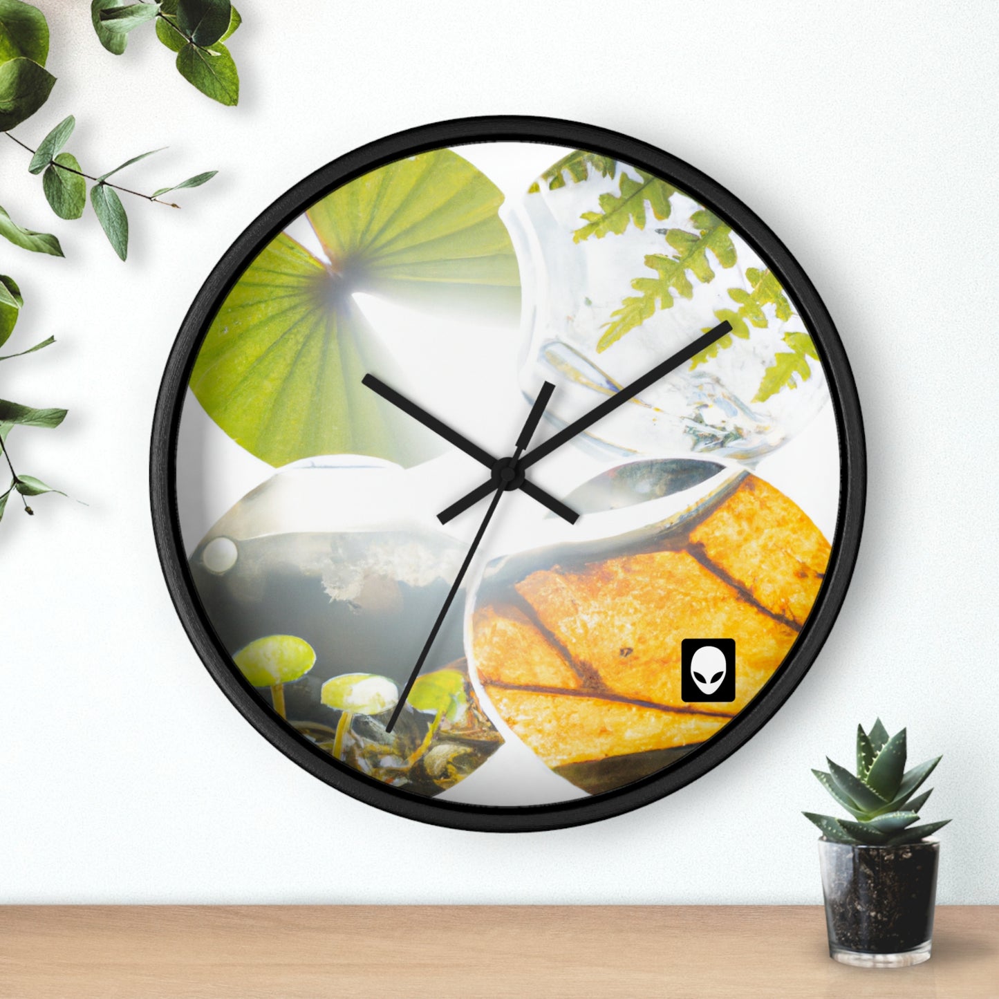 "El esplendor de la Tierra: un colorido collage de maravillas naturales" - El reloj de pared alienígena