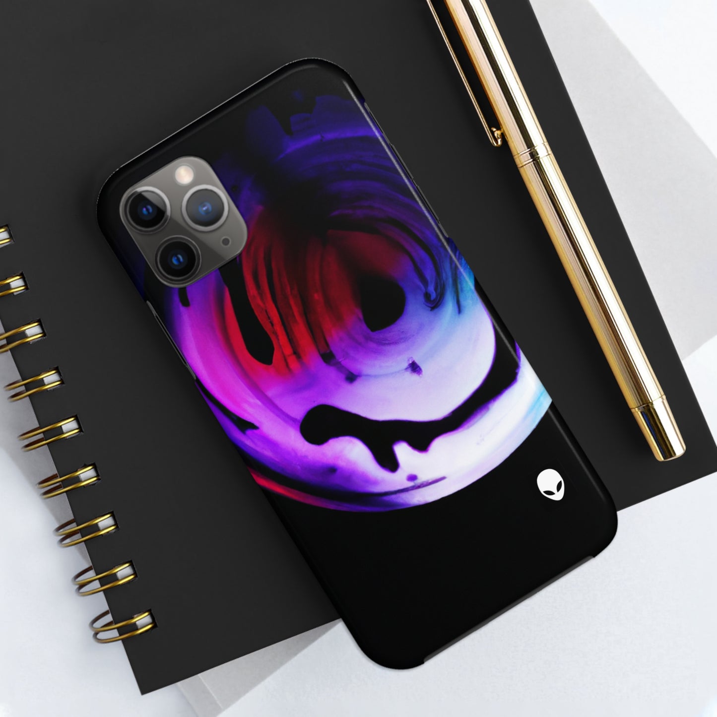 "Exploring Contrasts: A Colorful Dance of Luminance and Chromatic Aberration" - The Alien Tough Phone Cases