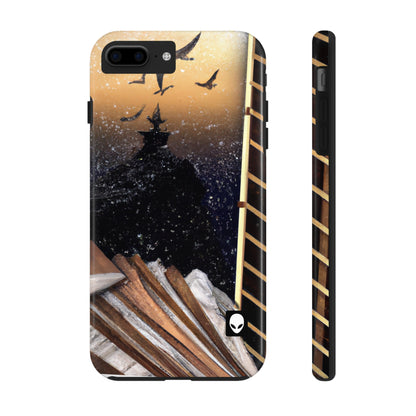 "A Tale of Storytelling Art: A Mixed Media Masterpiece" - The Alien Tough Phone Cases