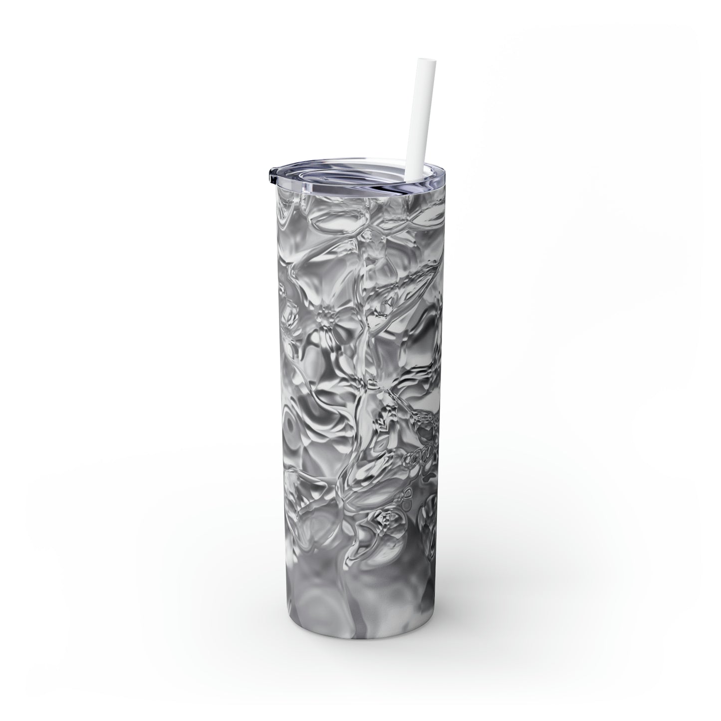 Shimmer Steel - The Alien Maars® Skinny Tumbler with Straw 20oz