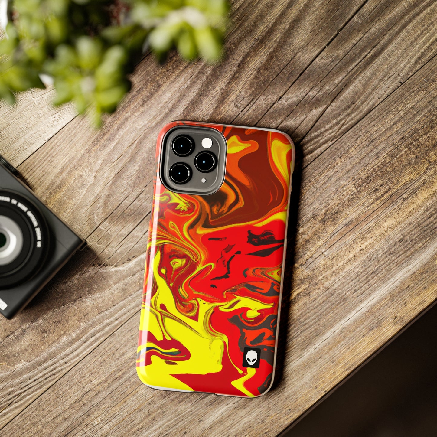 "Abstract Energy in Motion" - The Alien Tough Phone Cases