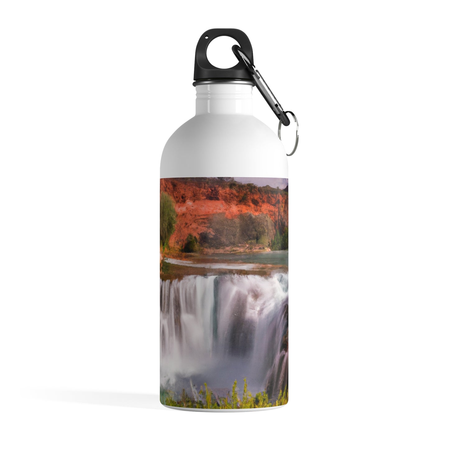 "Capturing Nature's Beauty: Crafting an Iconic Landscape in Vibrant Art" - The Alien Stainless Steel Water Bottle