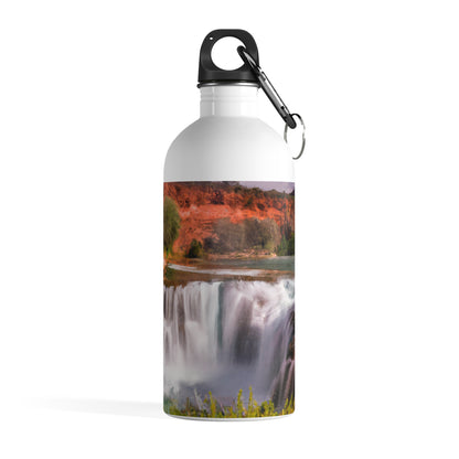 "Capturing Nature's Beauty: Crafting an Iconic Landscape in Vibrant Art" - The Alien Stainless Steel Water Bottle