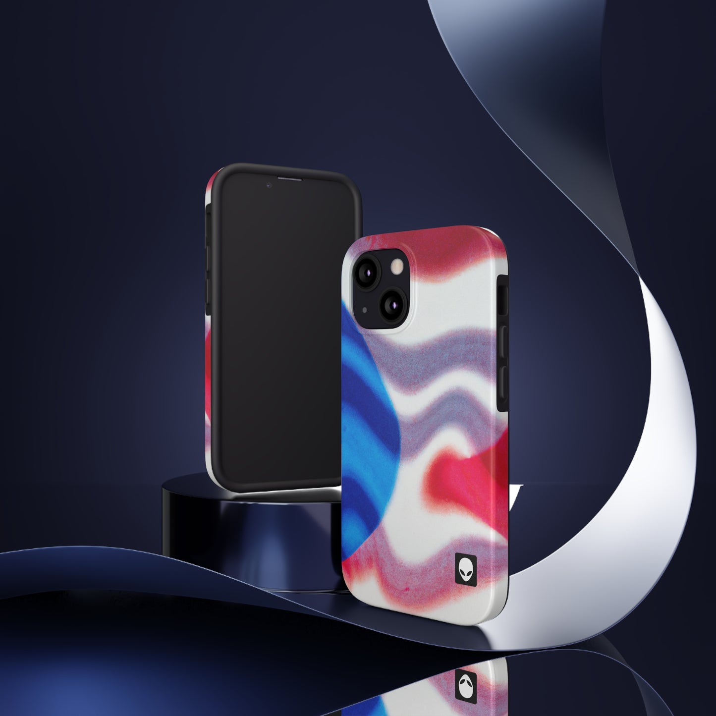 „Illuminated Reflection: Licht und Schatten durch Kunst erforschen“ – The Alien Tough Phone Cases