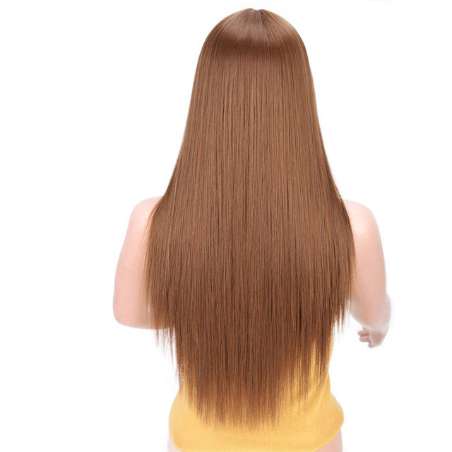 Künstliches langes glattes Haar für Frauen