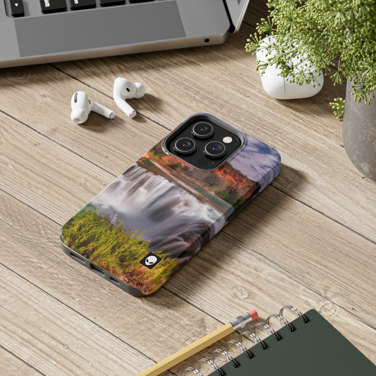 „Die Schönheit der Natur einfangen: Eine ikonische Landschaft in lebendiger Kunst gestalten“ – The Alien Tough Phone Cases