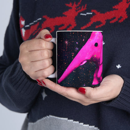 "Majestic Pinkelephant Exploration" - The Alien Ceramic Mug 11 oz