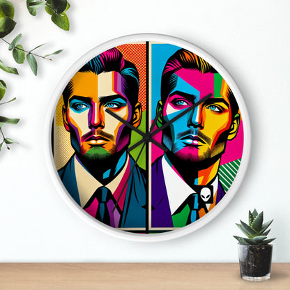 "Celebrity Pop Art Portrait" - The Alien Wall Clock Pop Art Style