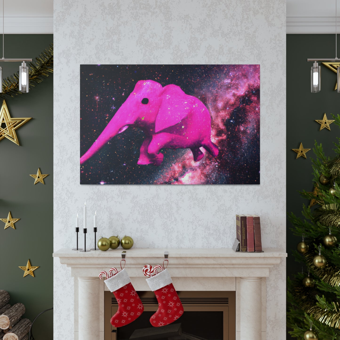 "Exploración majestuosa del elefante rosa" - The Alien Canva