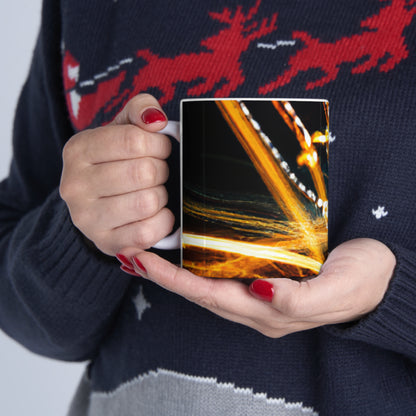 "Chaotic Disruption: An Abstract Exploration" - The Alien Ceramic Mug 11 oz