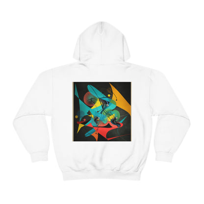 „Illusionäre Perspektive: Ein bunter Tanz des Lichts“ – The Alien Unisex Hoodie