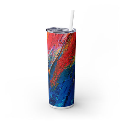 Whimsical Wonders - Der Alien Maars® Skinny Tumbler mit Strohhalm 20oz