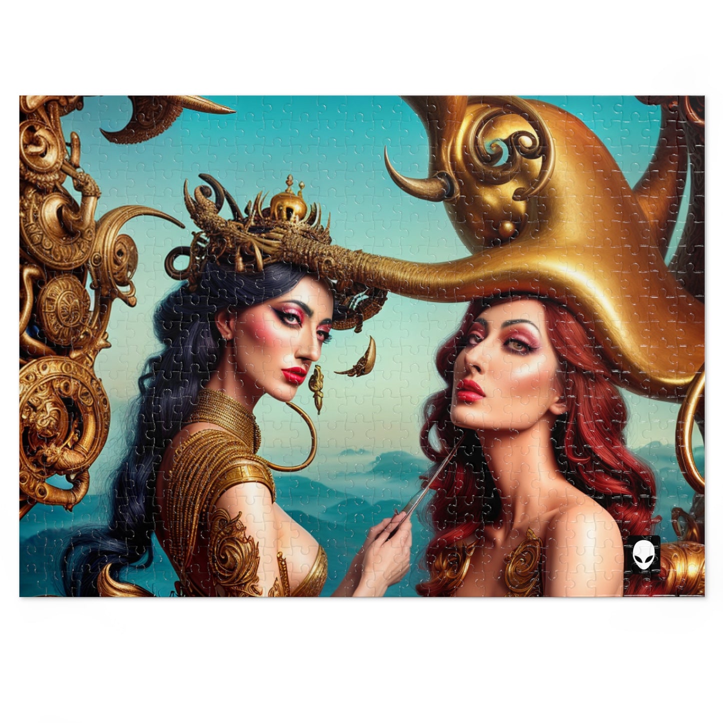 "Locura metafórica: una exploración de los mundos surrealistas de Salvador Dalí" - The Alien Jigsaw Puzzle