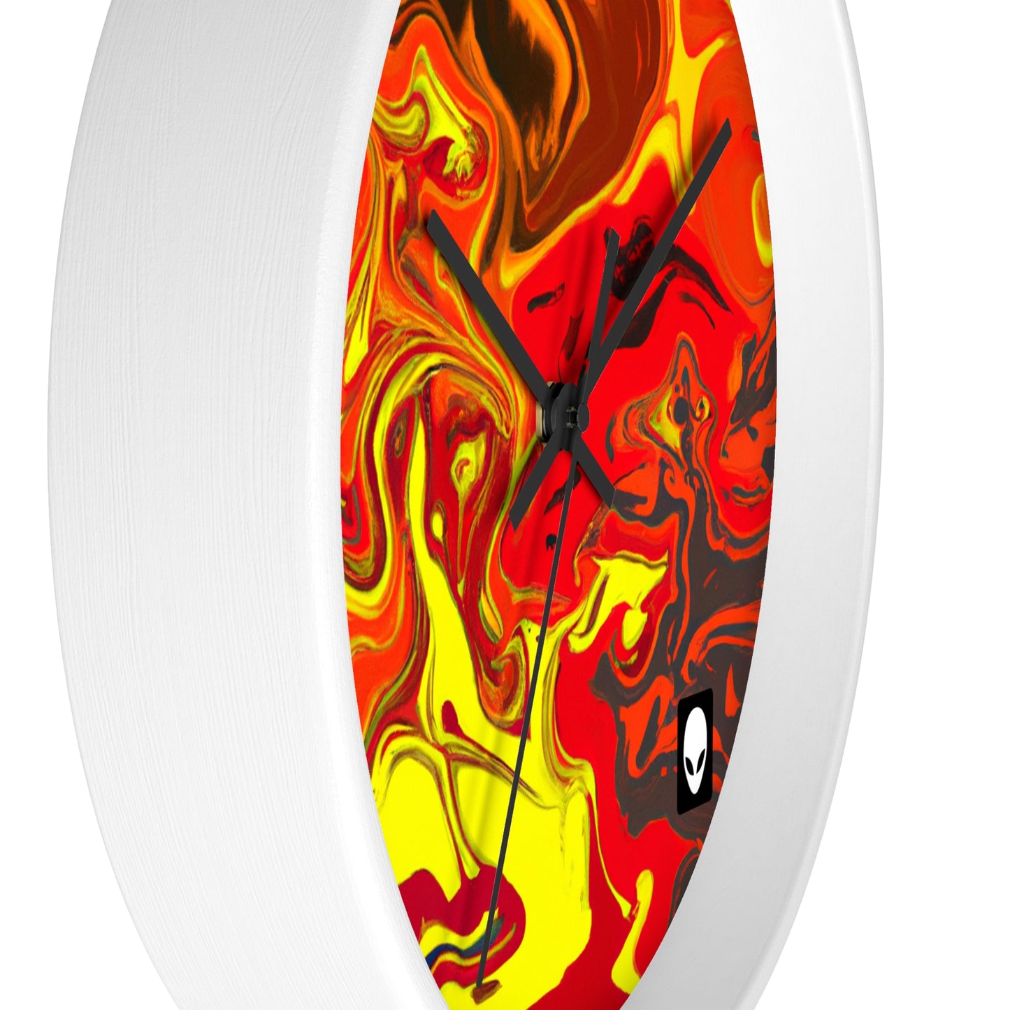 "Abstract Energy in Motion" - The Alien Wall Clock