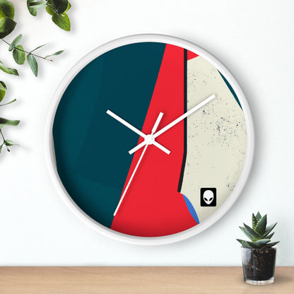 "Abstract Expressionism: Exploring Lines and Shapes" - The Alien Wall Clock