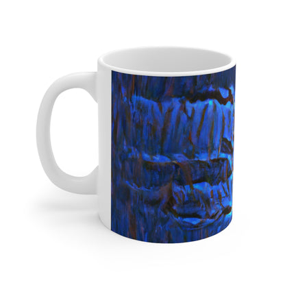 "Divisiones eléctricas en los cielos" - Taza de cerámica The Alien 11 oz