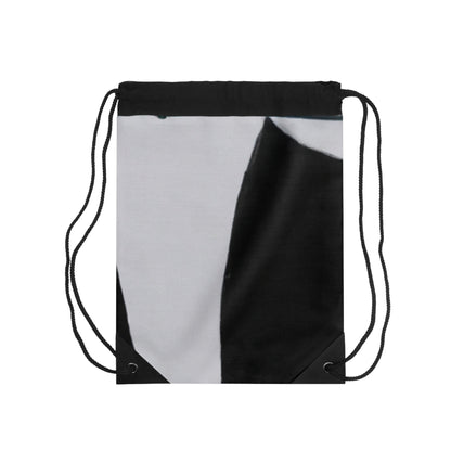 "Exploring Balance and Pattern in Abstract Art"- The Alien Drawstring Bag