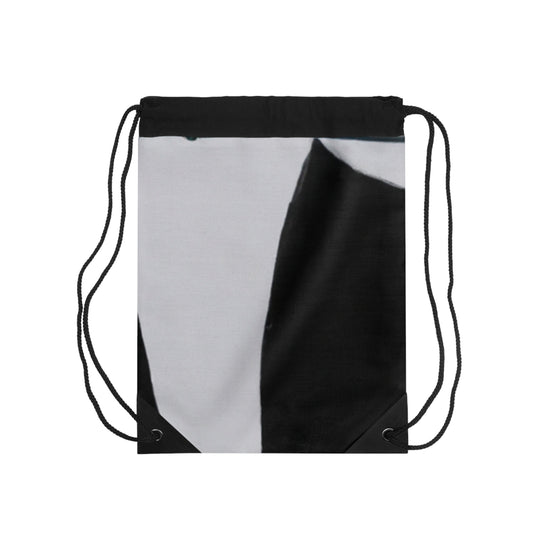 "Exploring Balance and Pattern in Abstract Art"- The Alien Drawstring Bag