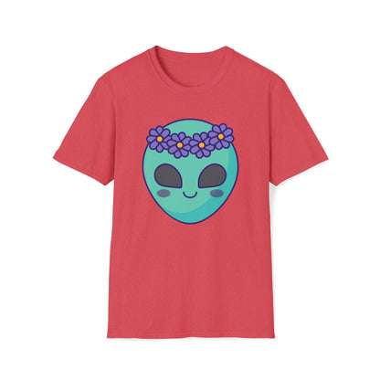 Starry Serenity - The Alien Unisex Softstyle T-Shirt