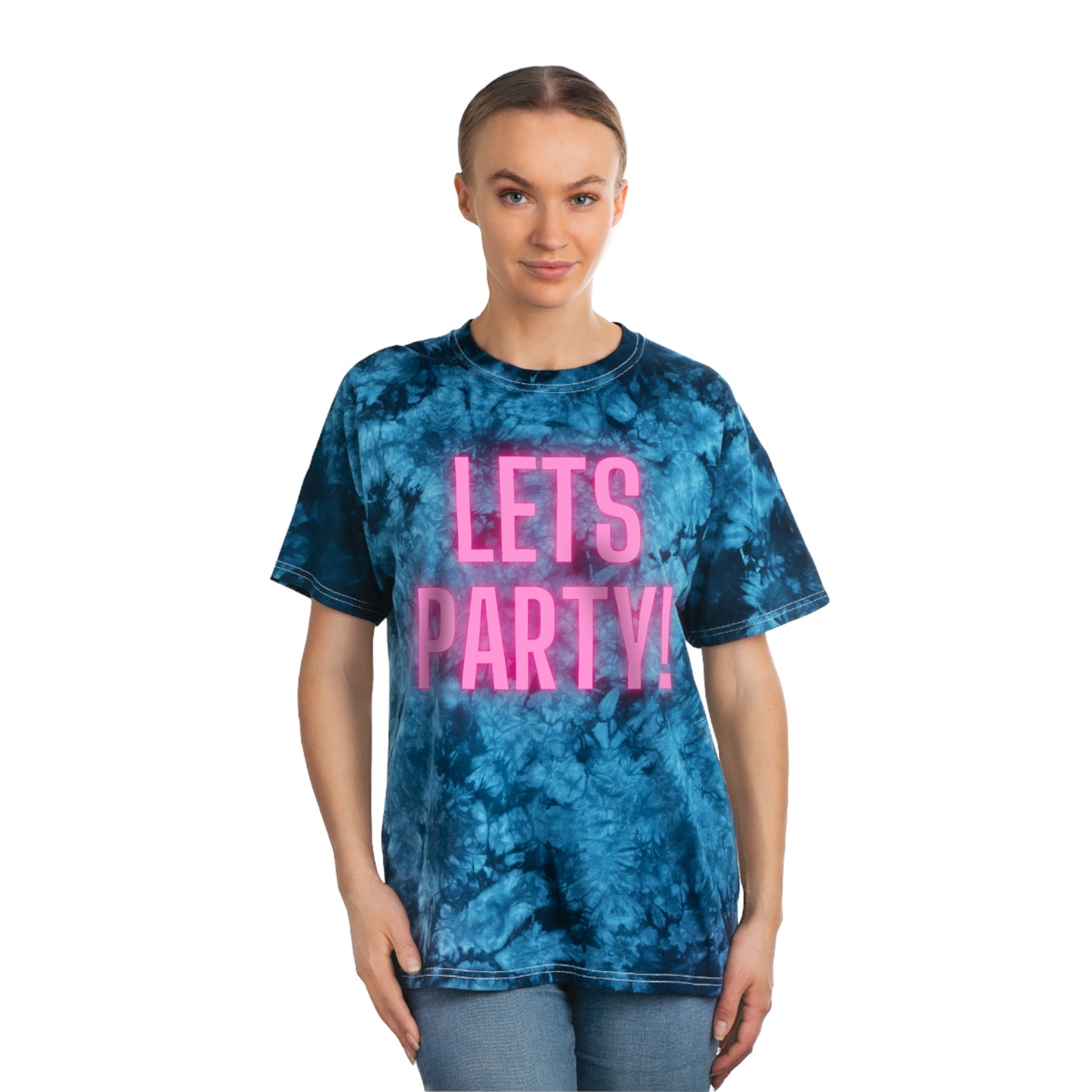 Lass uns Party machen! - The Alien Tie-Dye T-Shirt, Kristall