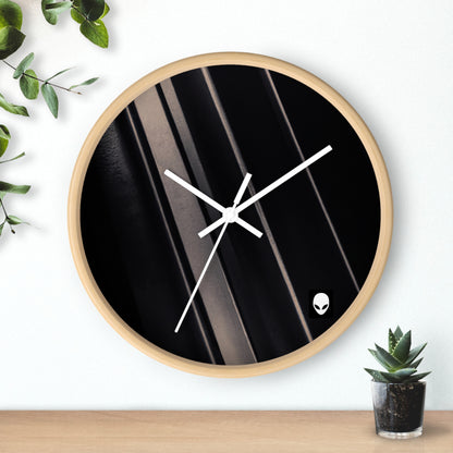 "Interacción entre la luz y la oscuridad: exploración de las formas y texturas creativas de la luz y la sombra" - The Alien Wall Clock