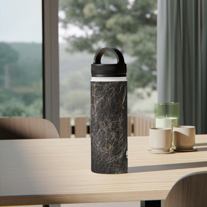 "A Glimpse of Nature's Glory" - The Alien Stainless Steel Water Bottle, Handle Lid