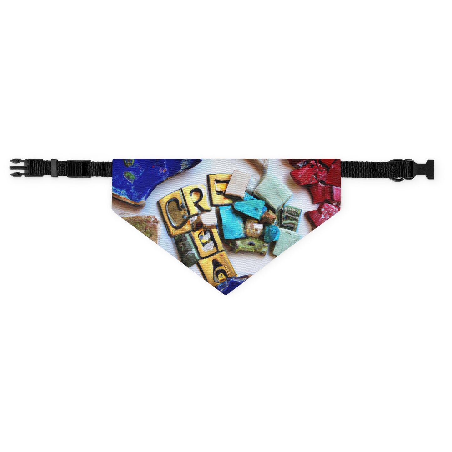 "A Mosaic of Resilience: A Creative Exploration of Strength and Endurance" - The Alien Pet Bandana Collar