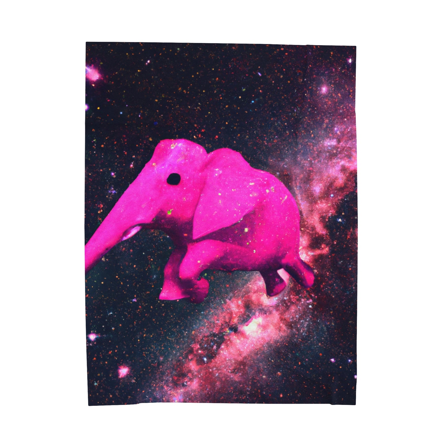 "Majestic Pinkelephant Exploration" - The Alien Velveteen Plush Blanket