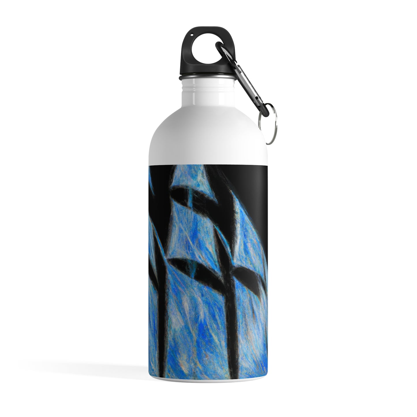 "El velero azul y las velas blancas: Una aventura de libertad en el mar" - The Alien Stainless Steel Water Bottle