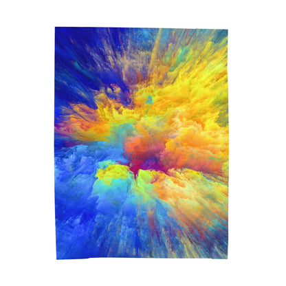 Vibrant Tangles - The Alien Velveteen Plush Blanket