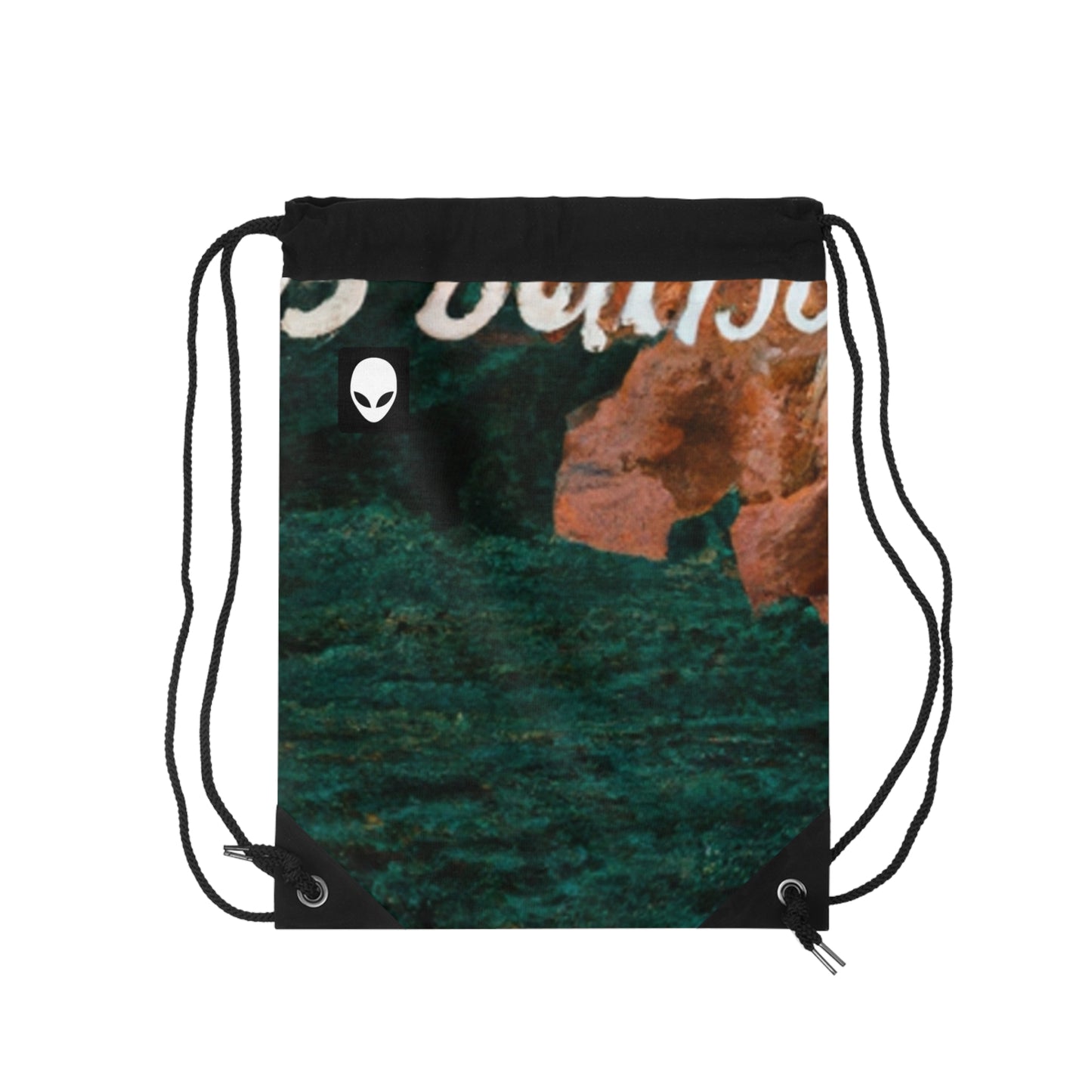 "Inspirational Visions: A Visual Exploration of Motivating Ideas"- The Alien Drawstring Bag