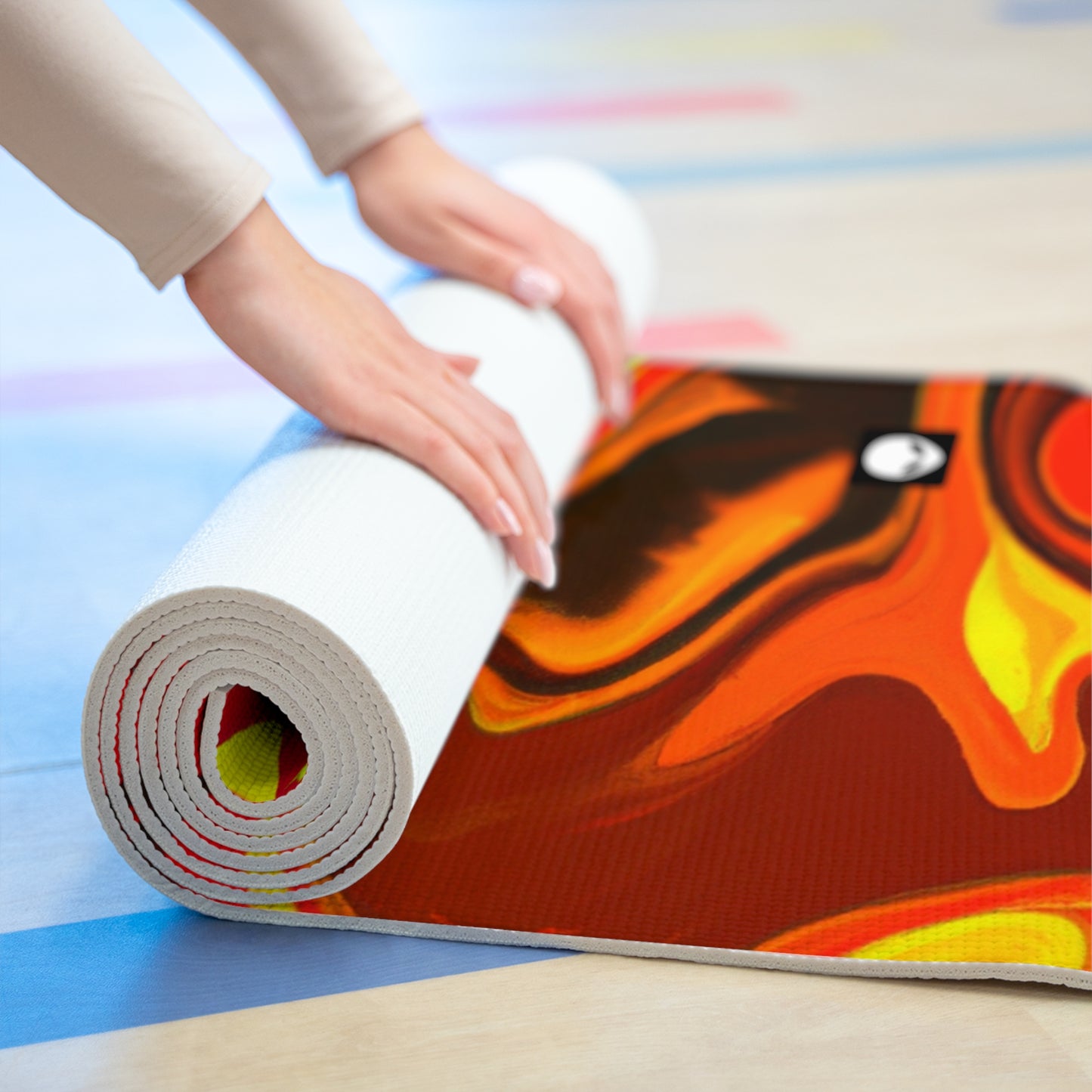 "Abstract Energy in Motion" - The Alien Yoga Mat