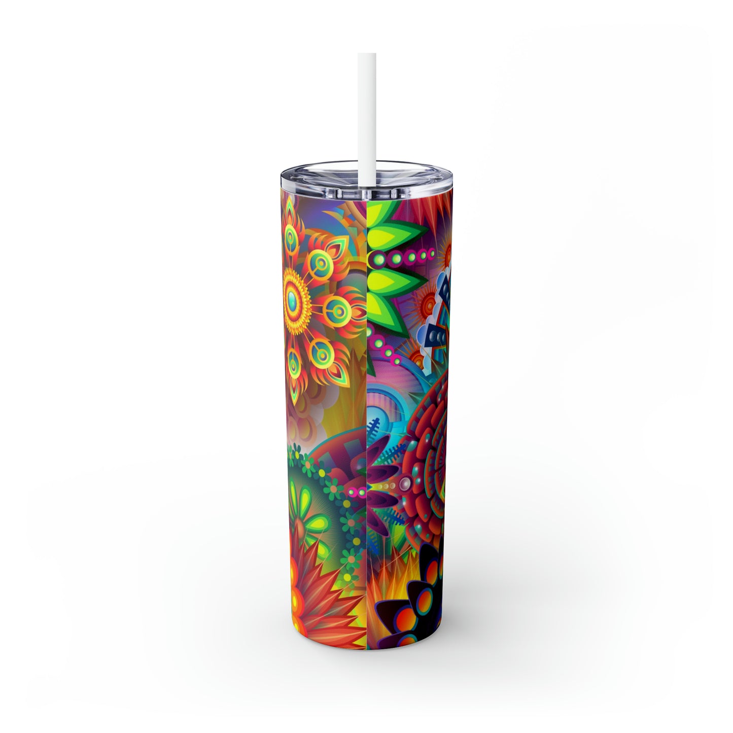 Der erste Trippy Space – The Alien Maars® Skinny Tumbler mit Strohhalm 20oz