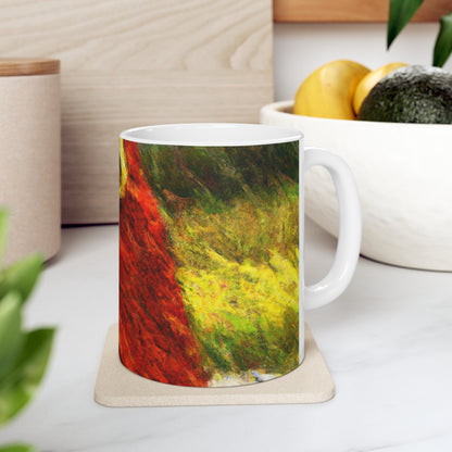 The Tattered Red Cloaked Stranger - The Alien Ceramic Mug 11 oz