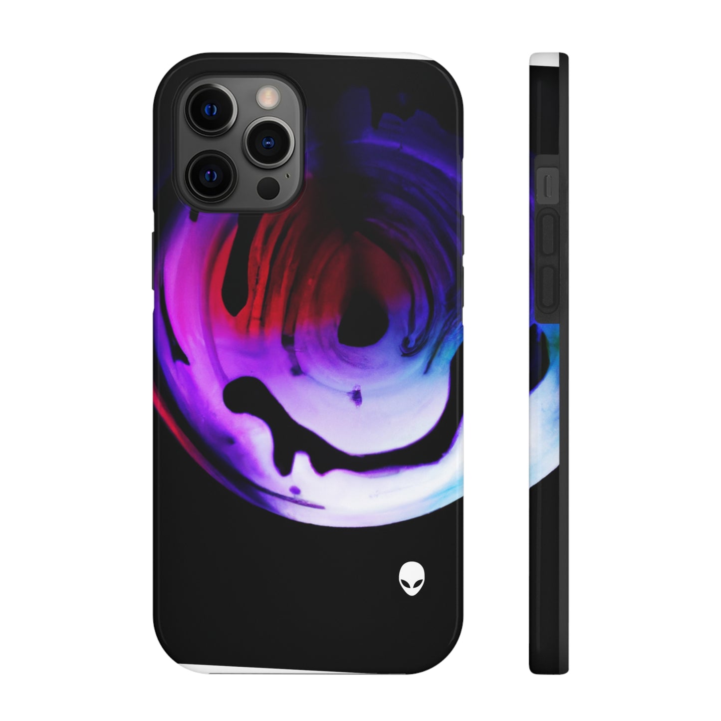 "Exploring Contrasts: A Colorful Dance of Luminance and Chromatic Aberration" - The Alien Tough Phone Cases