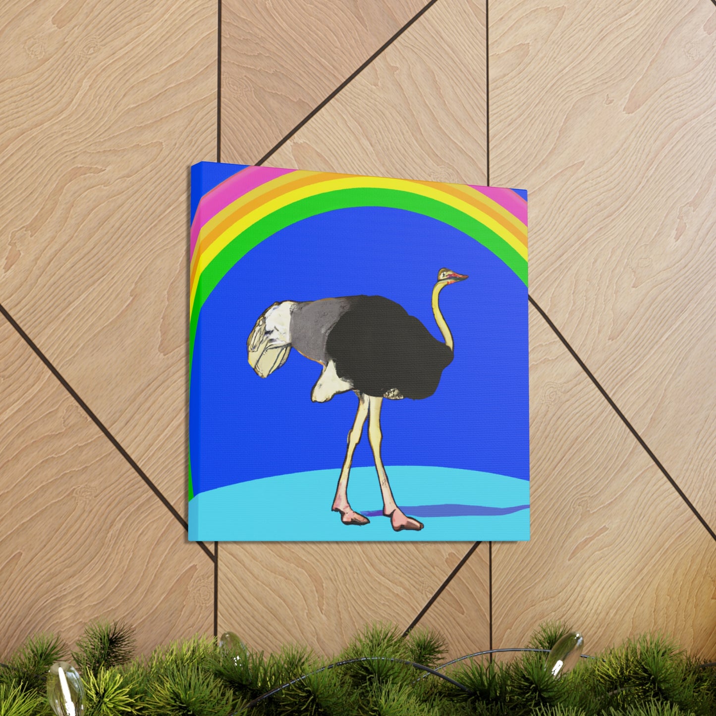 „Bridging the Divide: The Ostrich's Rainbow“ – The Alien Canva