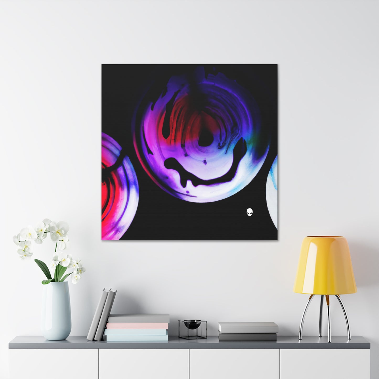 "Exploring Contrasts: A Colorful Dance of Luminance and Chromatic Aberration" - The Alien Canva