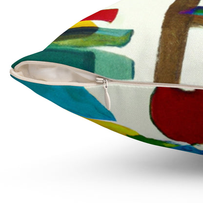 "A Fanciful Rainbow of Possibilities" - The Alien Square Pillow