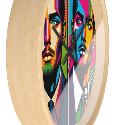 "Celebrity Pop Art Portrait" - The Alien Wall Clock Pop Art Style