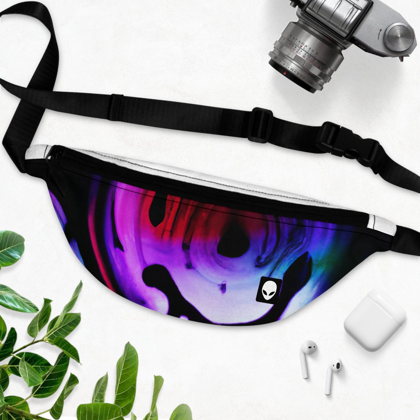 "Exploring Contrasts: A Colorful Dance of Luminance and Chromatic Aberration"- The Alien Fanny Pack