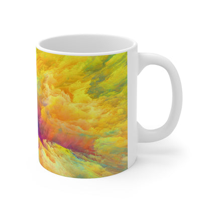 Enredos vibrantes - La taza de cerámica alienígena 11oz